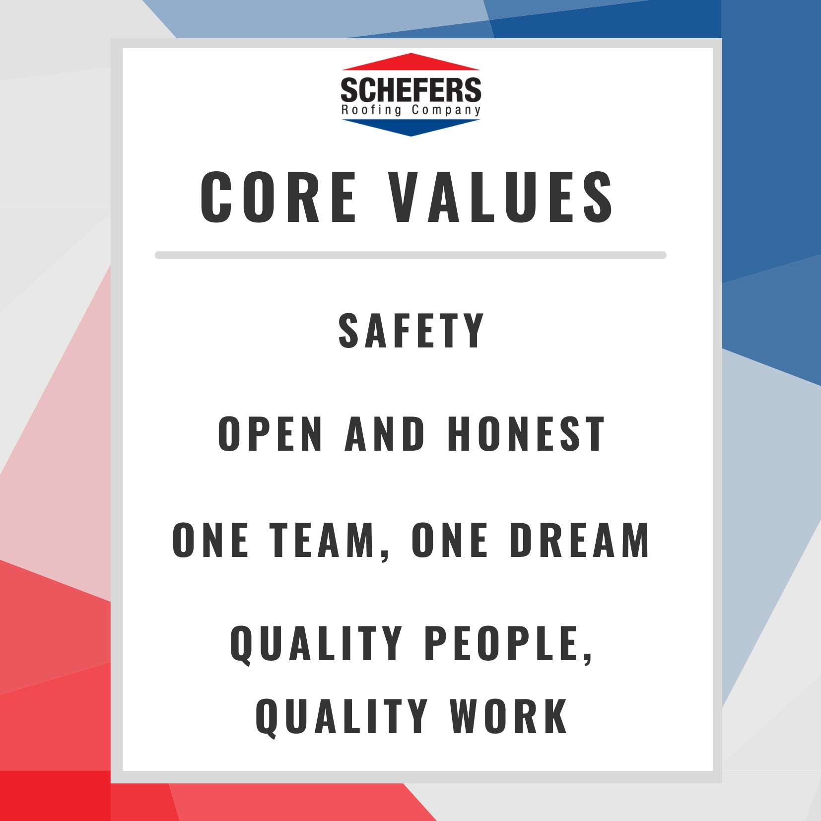 Our Core Values