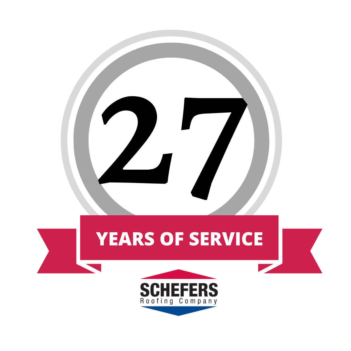 Schefers Roofing Celebrates 27th Anniversary